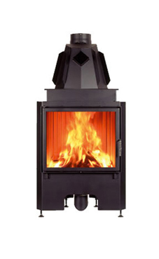 EDILKAMIN AIRFIRE PLANO de 10 Kw tiro natural.Salida humos hembra Ø 20 cm.