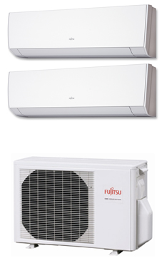 FUJITSU Multi-split 2x1 unidad exterior: AOY40UI-MI2 unidades interiores:ASY20MI-LM-ASY35MI-LM