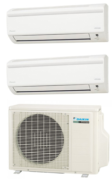 DAIKIN 2MXS40H (multi split 2x1 serie JV multi) exterior:2MXS40H;  interiores:FTX25JV+FTX35JV