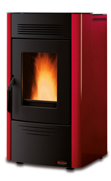 NORDICA-EXTRAFLAME DORINA 6,2 kW Revestimiento en acero barnizado. Hogar en fundición extraíble. Cajón extraíble para la ceniza. Vitro cerámico resistente a 750°. Intercambiador de fundición. Colores: Pergamino, negro antracita y burdeos.