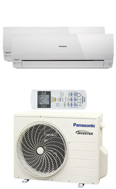 PANASONIC KIT 2RE79-RBE multi-split RE2x1 Inverter estándar Exterior:CU2RE15PBE Interiores:CSMRE7RKE+CSRE9RKEW