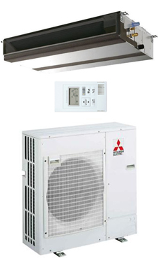 MITSUBISHI-ELECTRIC Split conductos Mr.Slim serie STANDARD INVERTER SPEZS-100YJA con mando simplificado PAC-YT52CRA